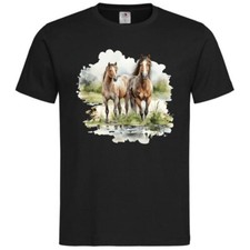 T-Shirt Pferde Reiten Pferd