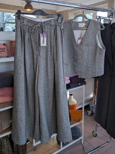 Hose tweed look marlene pants - hose,