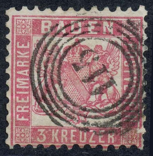 Baden 18 gestempelt - baden,
