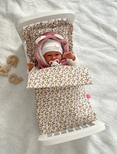 NEU Limitiert Puppenbettwäsche Puppendecke Puppenwagen Bettwäsche Decke Kissen