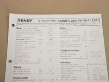 1987 Fendt Farmer 203 VII/VIIA