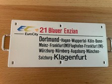 Zuglaufschild EC 21 Euro City