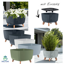 Blumentopf auch Betonoptik mit