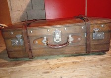 Koffer Vintage Leder Braun Und