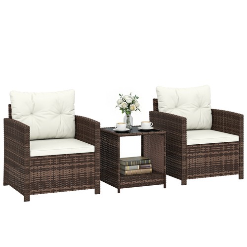 Rattan bistroset teiliges - bistroset,, 3