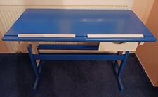 Schreibtisch Kinderschreibtisch Schülerschreibtisch Paco Blau Weiß für Jungs