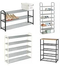 Schuhregal Schuh Ständer Ablage XXL Ebene Schwarz/Creme DIY für Stiefel 