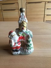 Porzellan Kirche mit Schneemann. Für Teelichter geeignete 