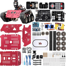 Smart Robot Tank Kit Kompatibel mit Arduino IDE Baukasten, Kamera Modul