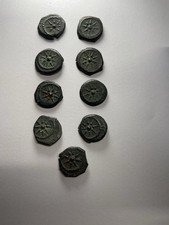 Alexander Jannaeus Judaea Lot 9 Münzen Sammlung 103-76 BC. Bronze 
