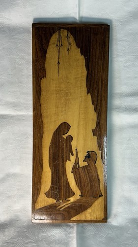 Vintage holzbild intarsien - holzbild,