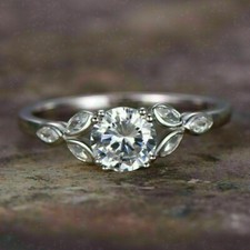 Rund solitär diamant - rund,