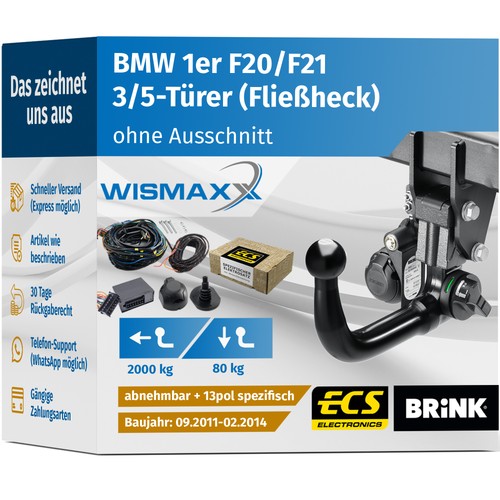 Ahk für bmw 1er f20 - f20, 11-14