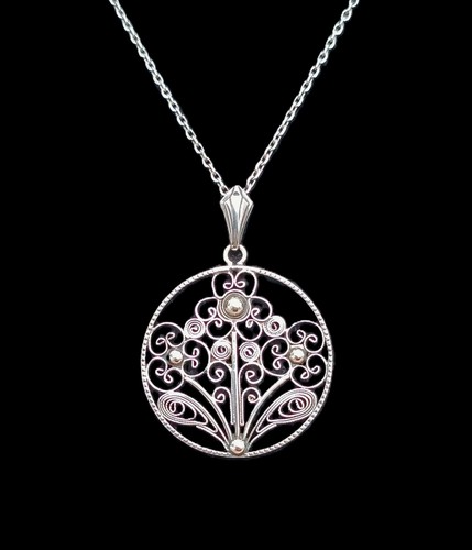 Anhänger silber antik vintage - silber,