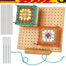 Blockierbrett Häkeln mit Nadeln für Granny Squares Strickzubehör Bastelhilfe