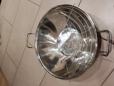 WMF Wok-Set "Taiwan", 3teilig mit Gitter und Glasdeckel, unbenutzt in OVP