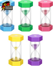 Bunte Sanduhren Set Zeitmesser Kinder Zähneputzen 1 3 5 10 30 Minuten