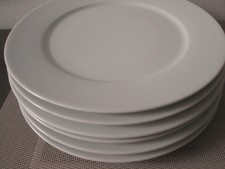 6x Ikea 365+ Susan Pryke Geschirr Porzellan Teller Speiseteller flach weiß  26,5