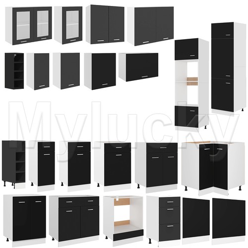Schwarz küchenunterschrank - schwarz,