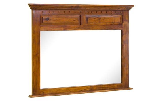 Spiegel akazie 110x87 lackiert - spiegel,