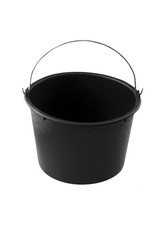Baueimer 20 Liter Eimer schwarz Wassereimer Putzeimer Kübel Mörtel PVC