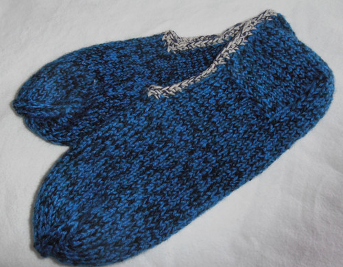 Selbstgestrickte hausschuhe - selbstgestrickte,