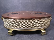 Doppel Stövchen Teestövchen Warmer calentador de latón теплее ngrohta 1960er