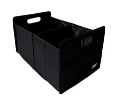 Audi Klappbox Faltbox Einkaufskorb schwarz mit Audi Logo 23712002201