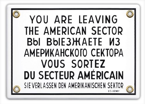 Emailleschild warnschild - /,