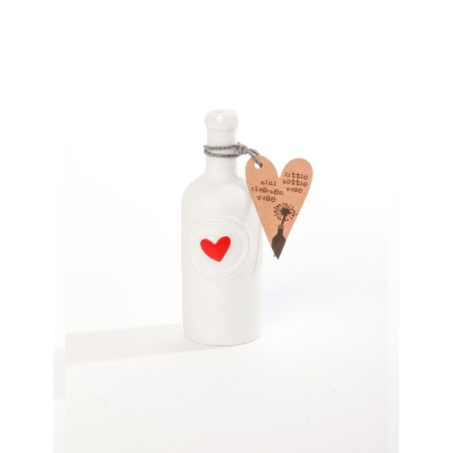 Mini flaschenvase herz - flaschenvase,