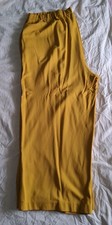 Bequeme( etwas dickere) Damenhose ( mit 70% Viskose ) Gr.54 Currygelb