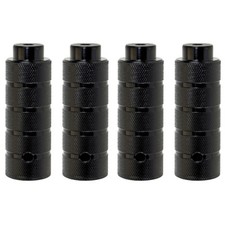 4x BMX Fahrrad Pegs Stahl Fussraster f. 3/8" Achsverlängerung  Ø 38mm x 110mm 