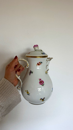 Meissen porzellan kanne mit - meissen,
