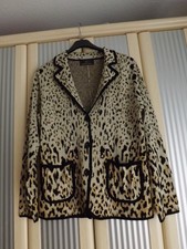 ALFREDO PAULY;SWEATJACKE;BLAZER;LEO MUSTER;BEIGE/SCHWARZ;GR38;NEU;TOLL!!!