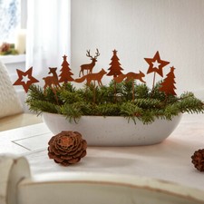 Rost Stecker Weihnachten  Deko