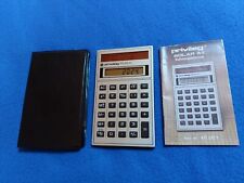 Privileg Solar 41, Vintage Taschenrechner mit Bedienungsanleitung und O.-Hülle