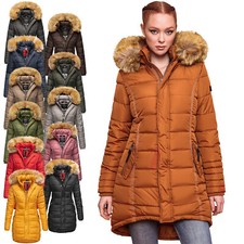 Navahoo Papaya Damen Winter Jacke Steppjacke Mantel Parka gesteppt warm B374