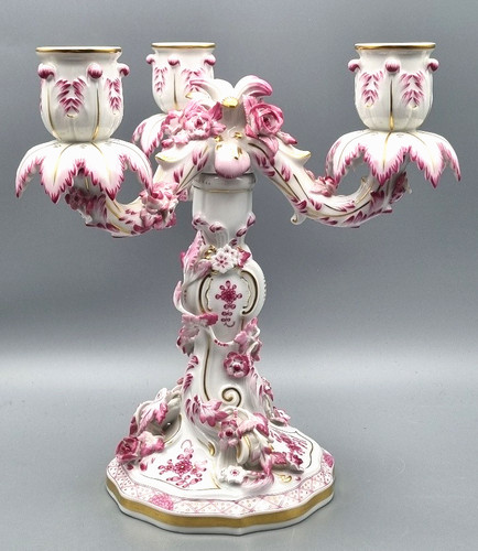 Meissen porzellan kandelaber - meissen,