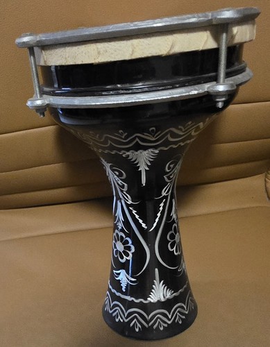 Türkische darbuka schwarz - darbuka, (schwarz