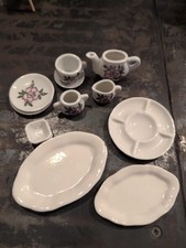 Vintage Puppen Kaffeegeschirr Mit Rosenmuster