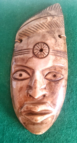 Antike maya maske - maya, marmor