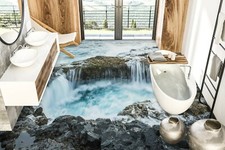 3D Wasserfallstein 555