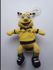BVB Biene Emma Plüsch Anhänger Saugnapf Schwarz Gelb Stofftier Fußball Fan