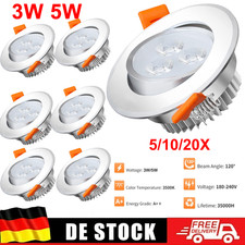 5-20X LED Einbauleuchte 3W 5W