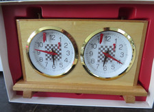 24572/ Vintage mechanische Schachuhr Jerger King Time in OVP