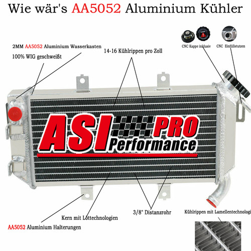 Reihe aluminium kühler für - 2,
