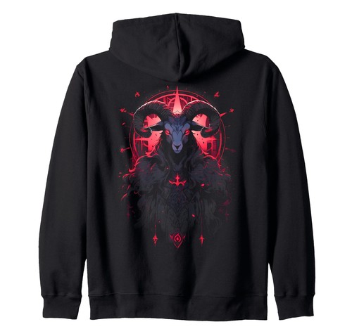 Gothic kapuzenjacke baphomet - gothic,