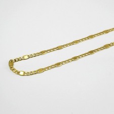 Kette Flachpanzer in 585/ -14k. Gelbgold ca. 49,5 cm, 3,1 mm - Neu   -270