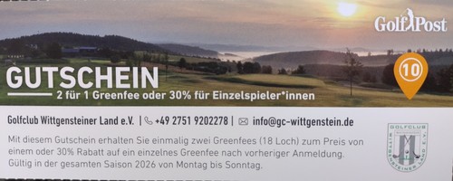 Greenfee gutschein 1 - greenfee,