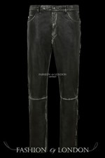 Herren Leder Biker Hose